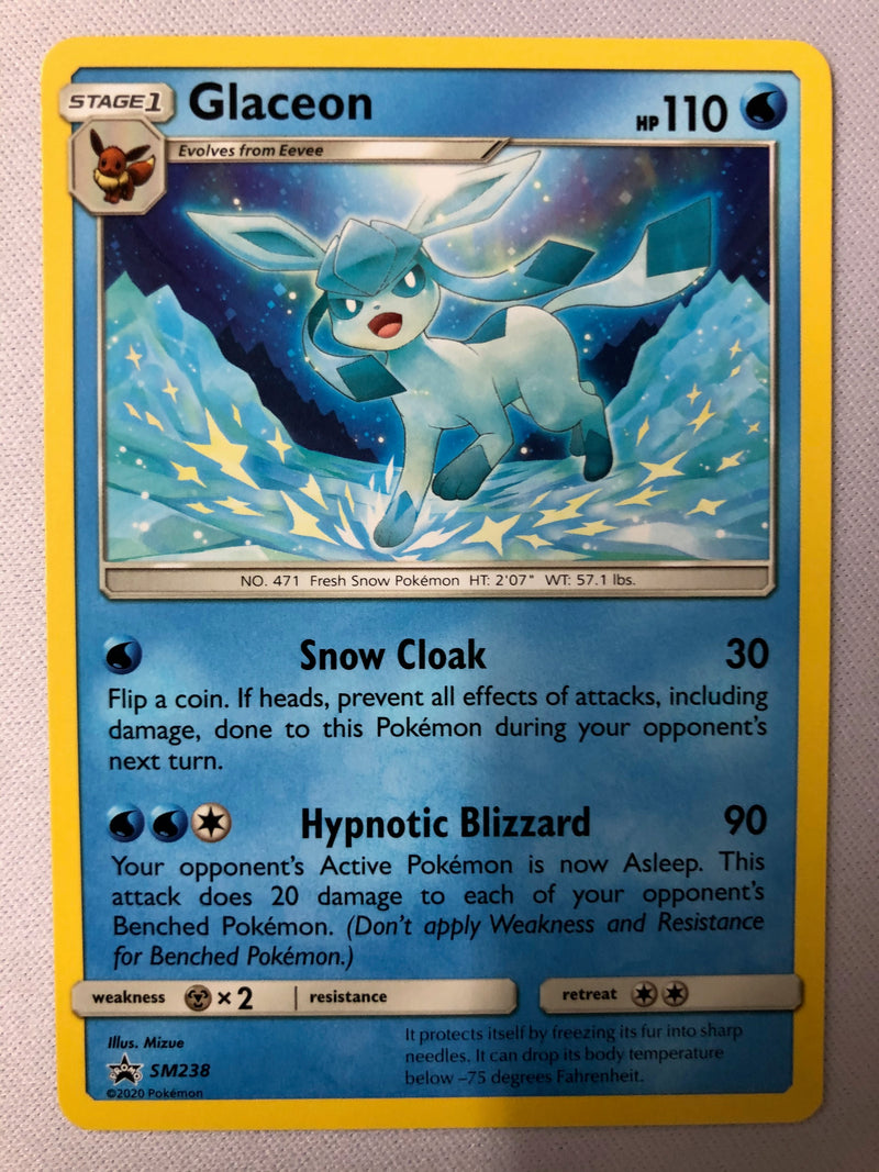 Glaceon SM238 Black Star Promo Pokemon Card NM