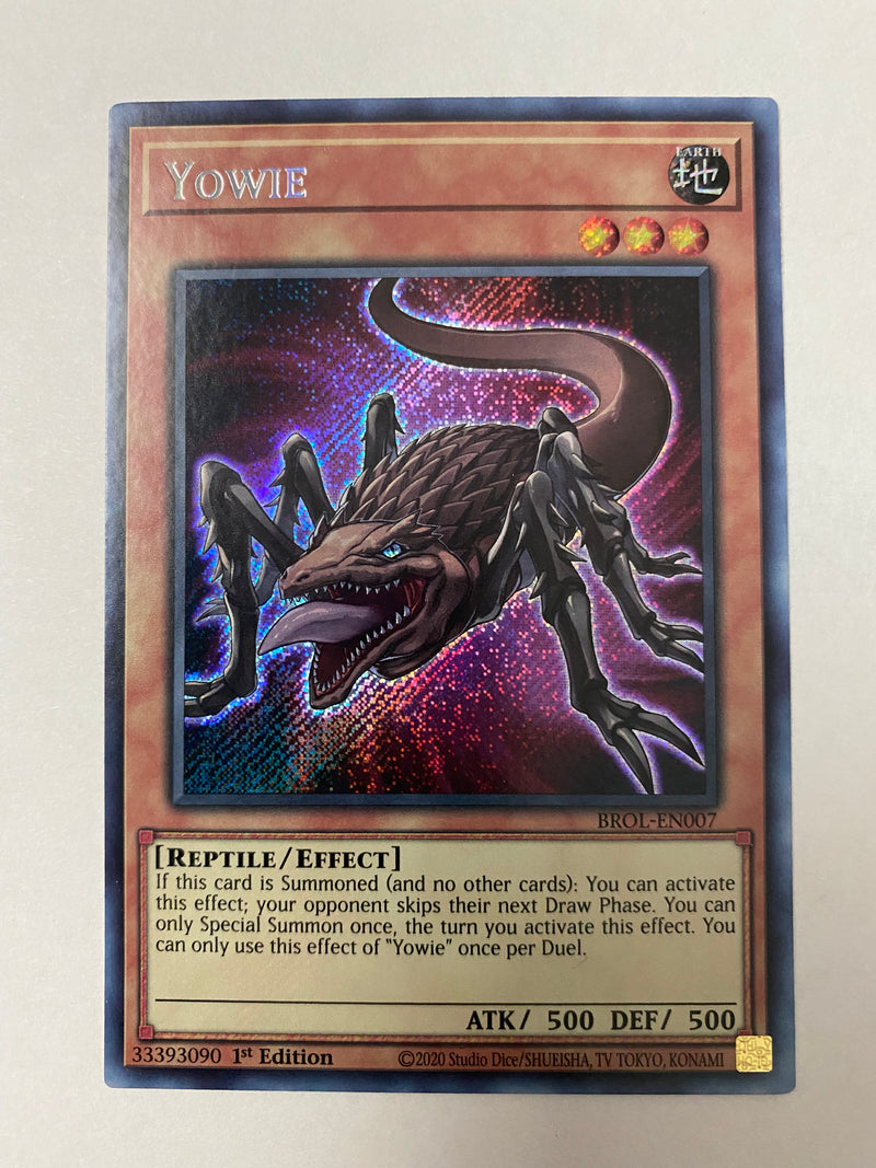 Yugioh Yowie  BROL-EN007 Secret Rare 1st Edition Near Mint