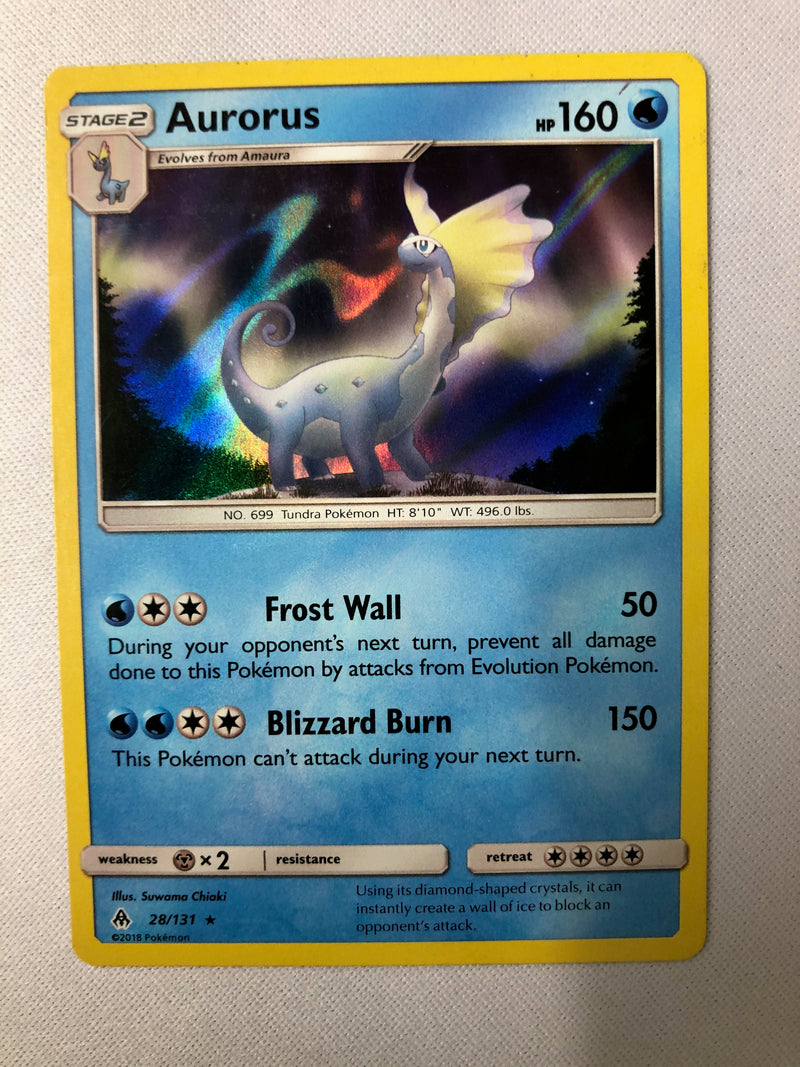 Aurorus 28/131 Forbidden Light Holo Rare Pokemon Card NM