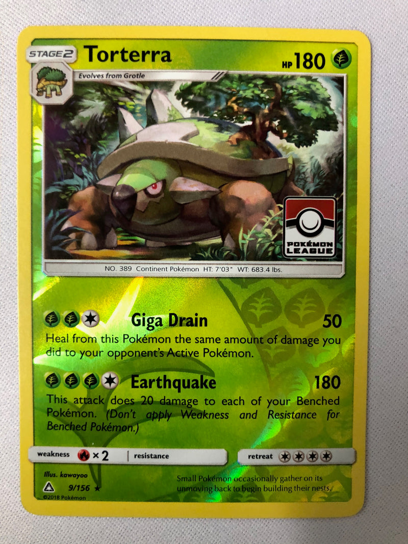 Torterra 9/156 Pokemon League Promo Reverse Holo Pokemon Card NM