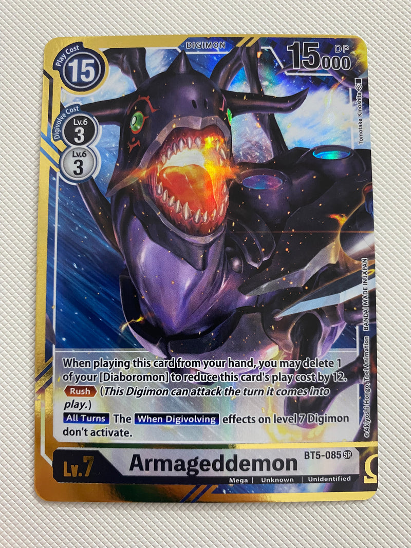 Digimon TCG Armageddemon BT5-085 Battle of Omni Holo Naer Mint