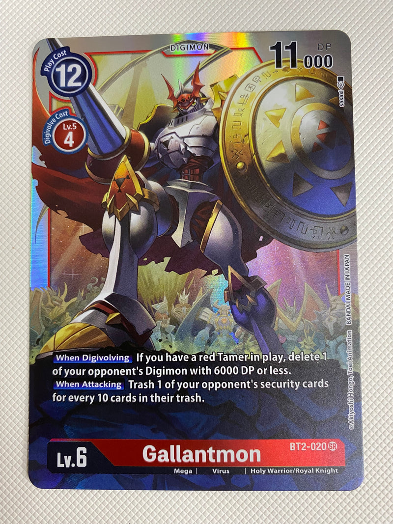 Digimon Gallantmon  BT2-020 SR Holo Near Mint