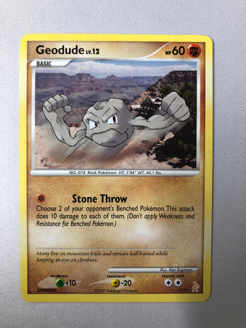 Geodude 1/11 Lucario Trainer Kit Common Pokemon Card NM