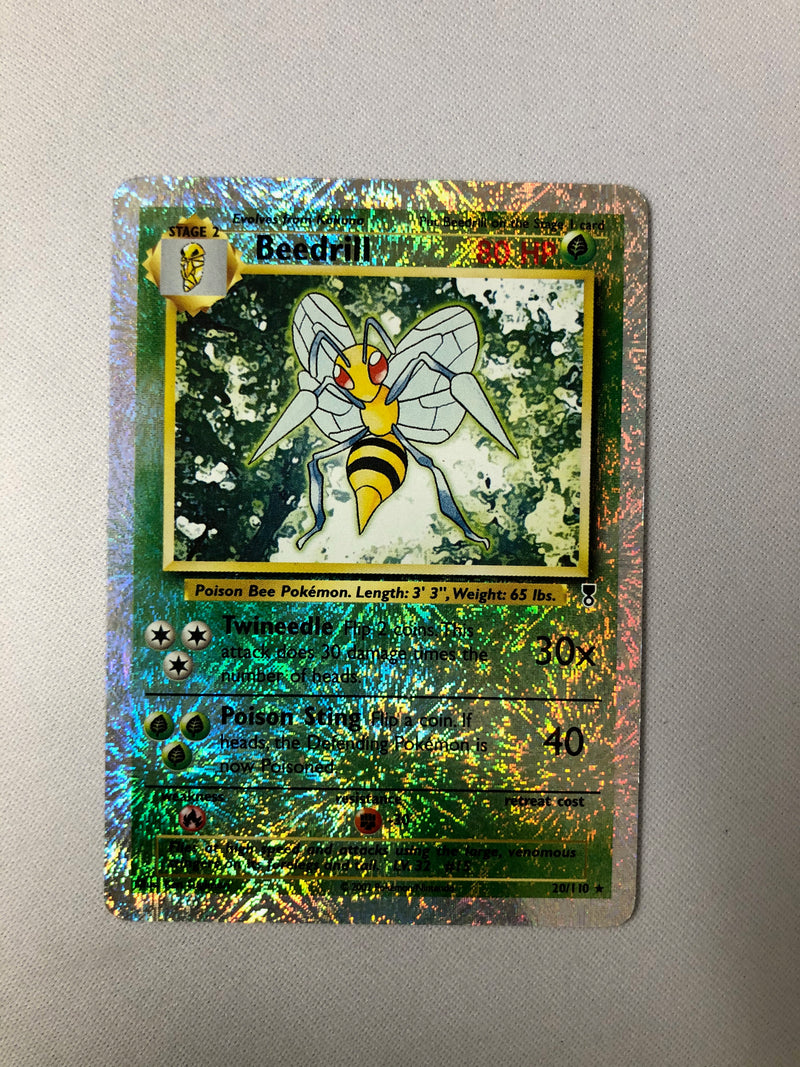 Beedrill 20/110 Legendary Collection Reverse Holo Rare Pokemon Card Near Mint