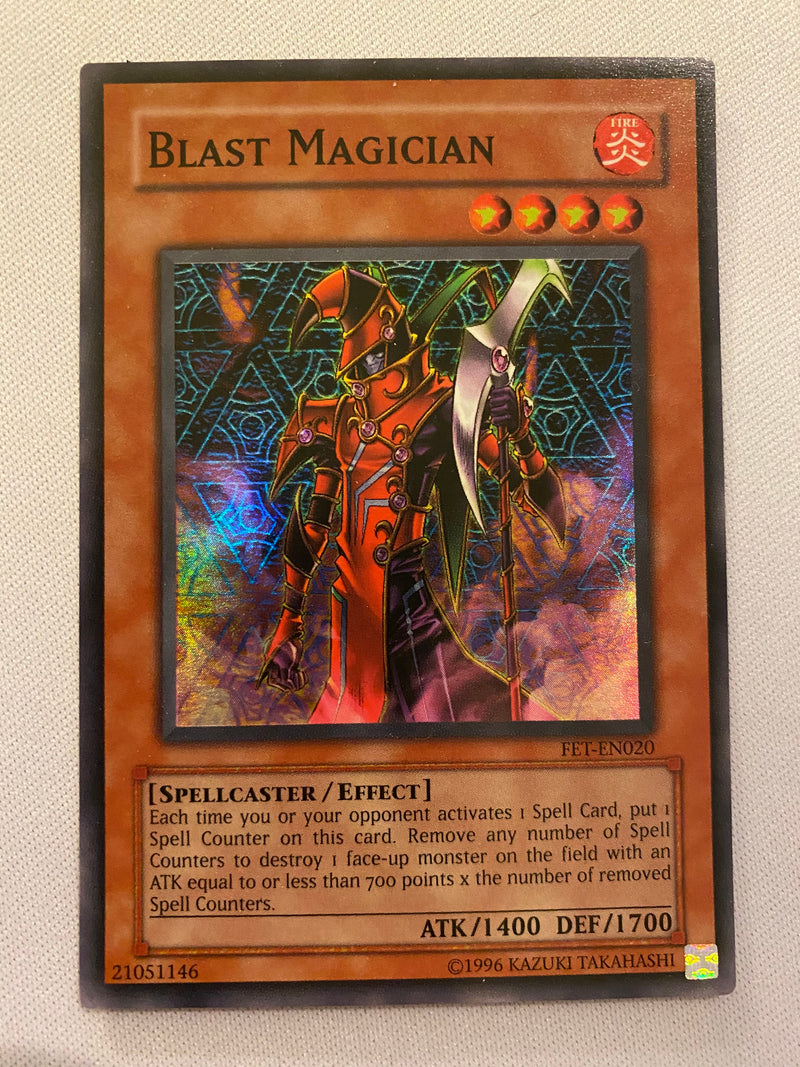 Yugioh Blast Magician FET-EN020 Unlimited Super Rare Near Mint