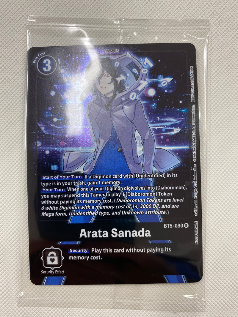 Digimon  Arata Sanada  BT5-090 Battle of Omni Box Topper Naer Mint