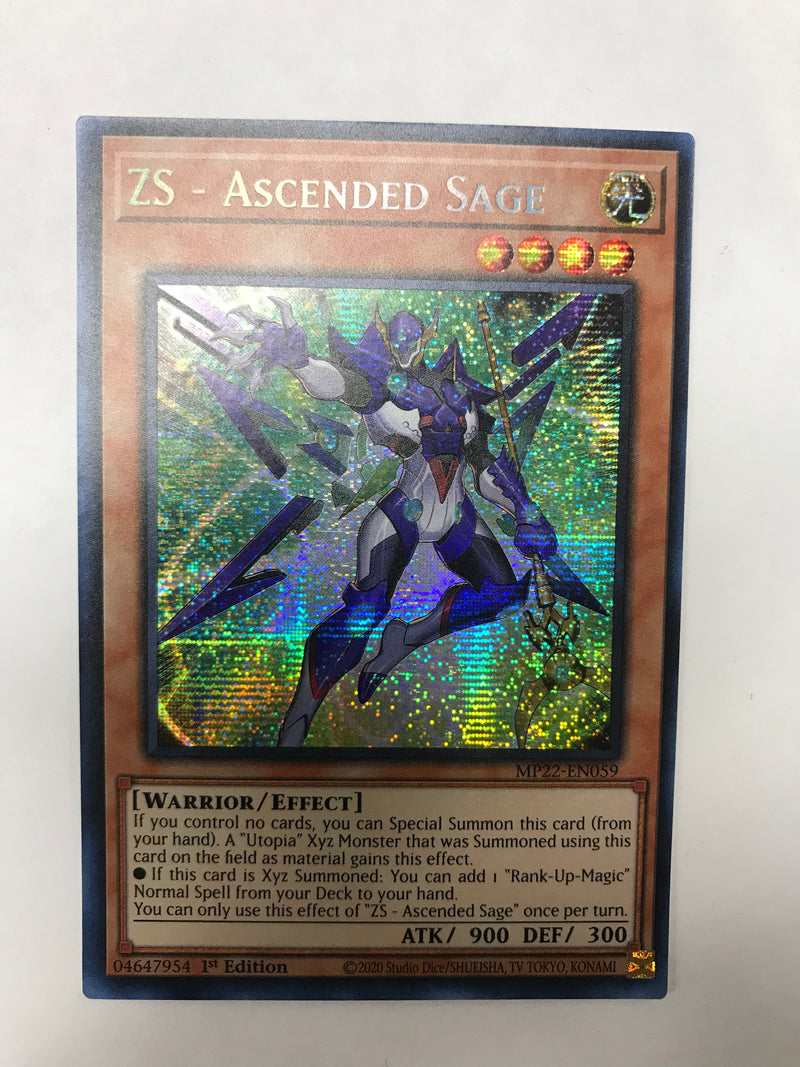 Yugioh ZS-Ascended MP22-EN059 Sage Prismatic Secret Rare