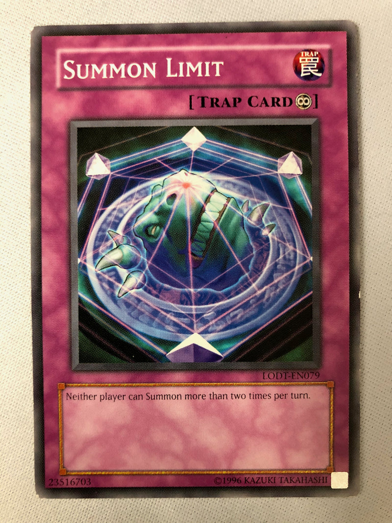 Yugioh Summon Limit LODT-EN079 Common Unlimited Edition NM