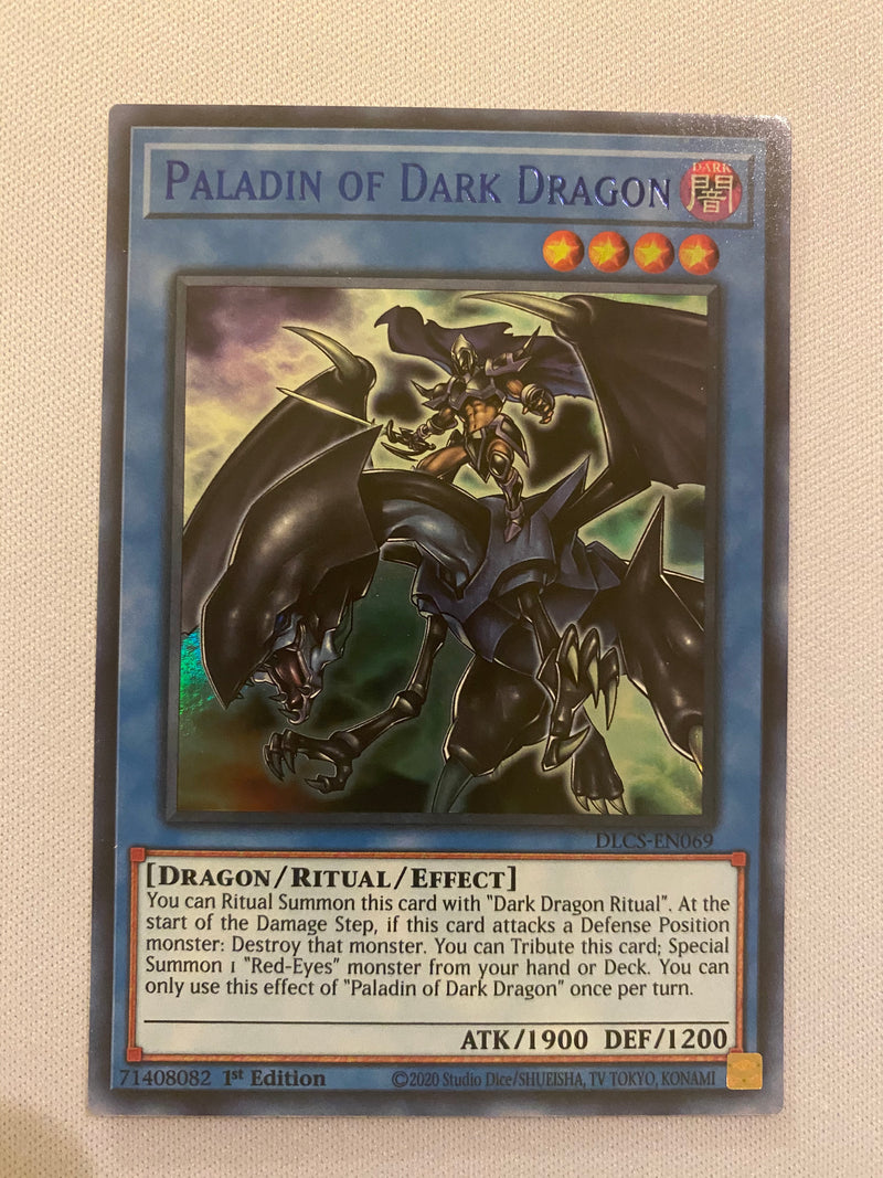 Yugioh Paladin of Dark Dragon Blue DLCS-EN069 1st Edition Ultra Rare Near Mint