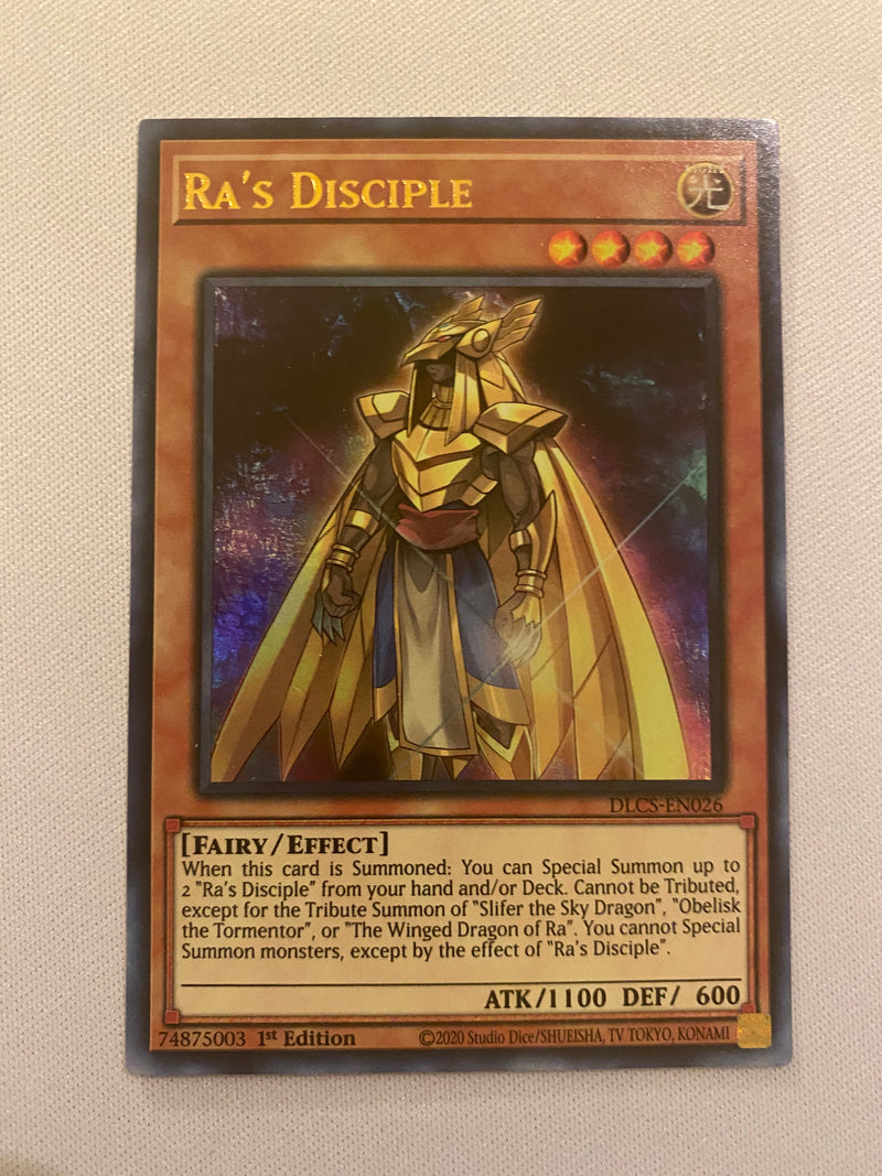 Yugioh Ra's Disciple DLCS-EN026 1st Edition Ultra Rare Near Mint