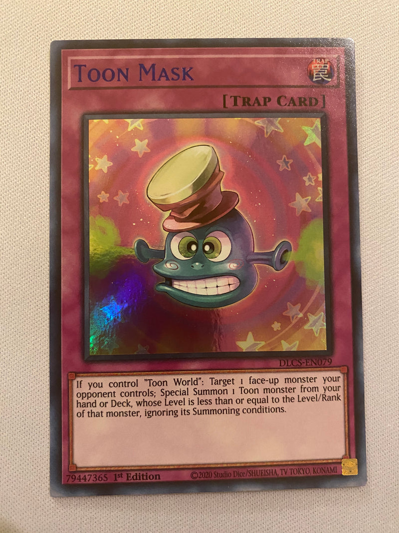 Yugioh Toon Mask Blue DLCS-EN079 Dragons of Legend: The Complete Series 1st Edition Ultra Rare Near Mint