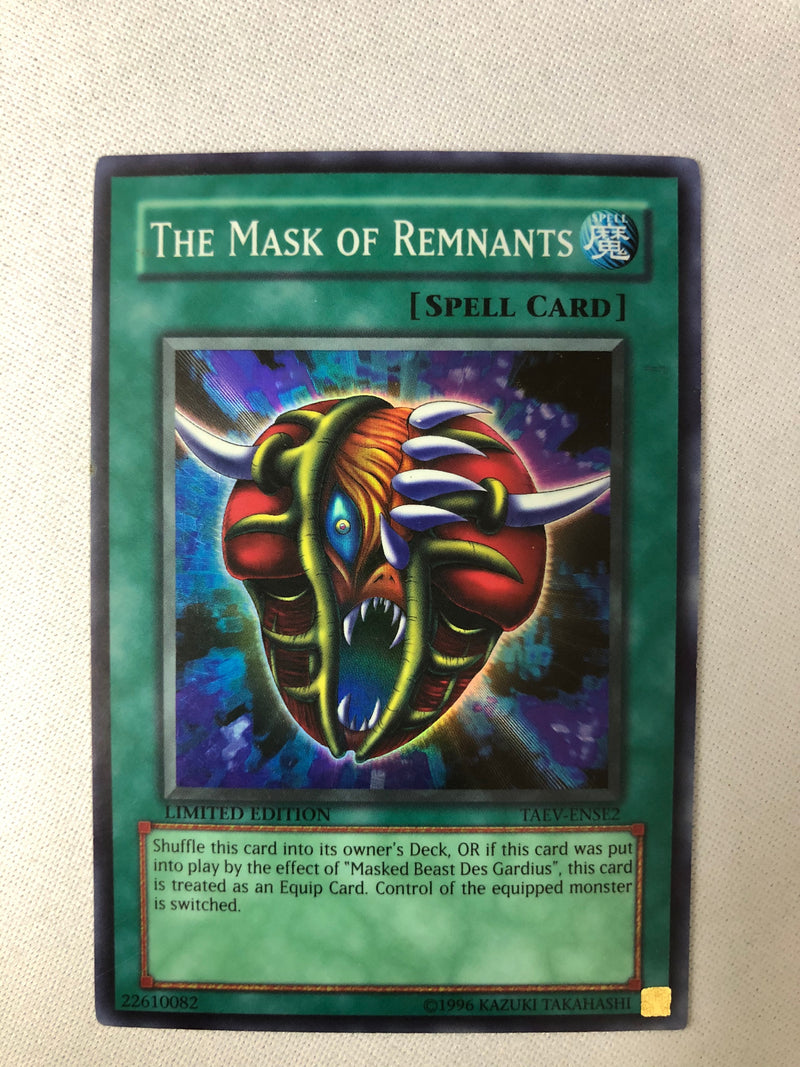 Yugioh The Mask of Remnants TAEV-ENSE2 Super Rare Limited Edition NM