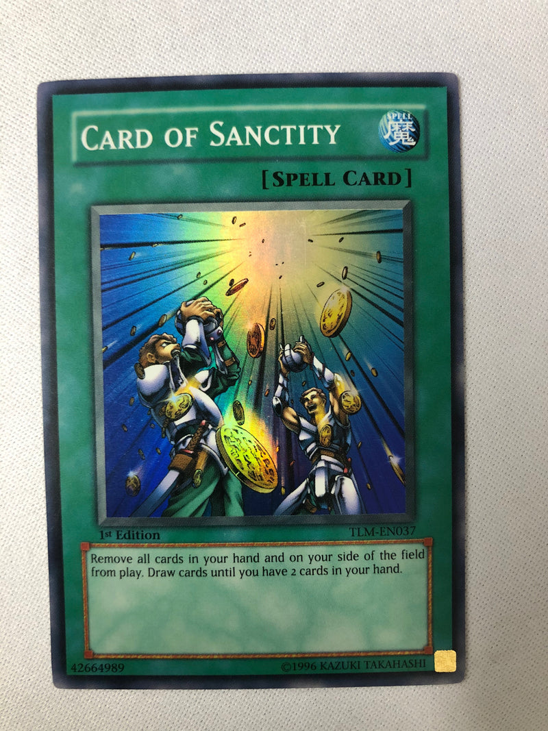 Yugioh Card of Sanctity TLM-EN037 Super Rare 1st Edition NM