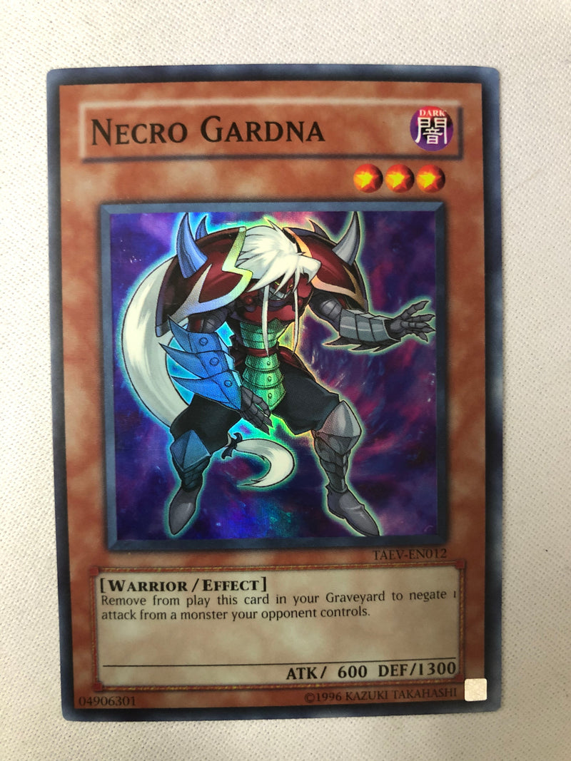 Yugioh Necro Gardna TAEV-EN012 Super Rare 1st Edition NM