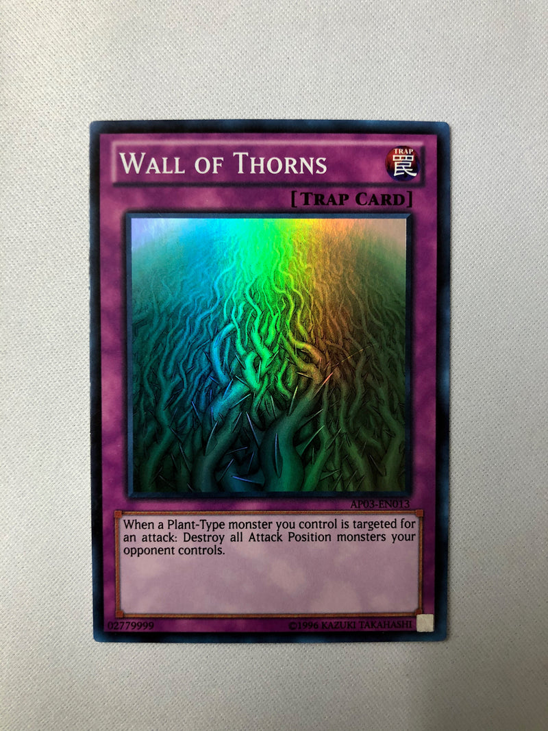 Yugioh Wall of Thorns AP03-EN013 Super Rare Unlimited Edition NM