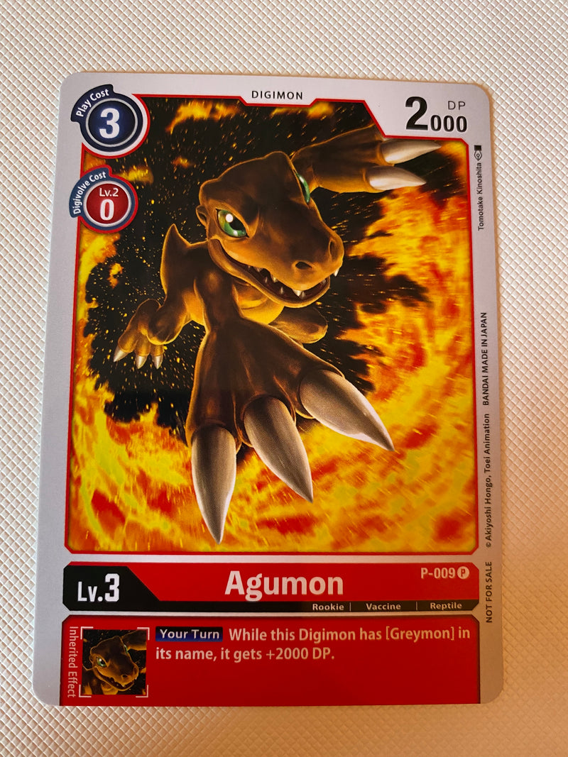 Digimon TCG Agumon  P-009 Holo Rare Near Mint