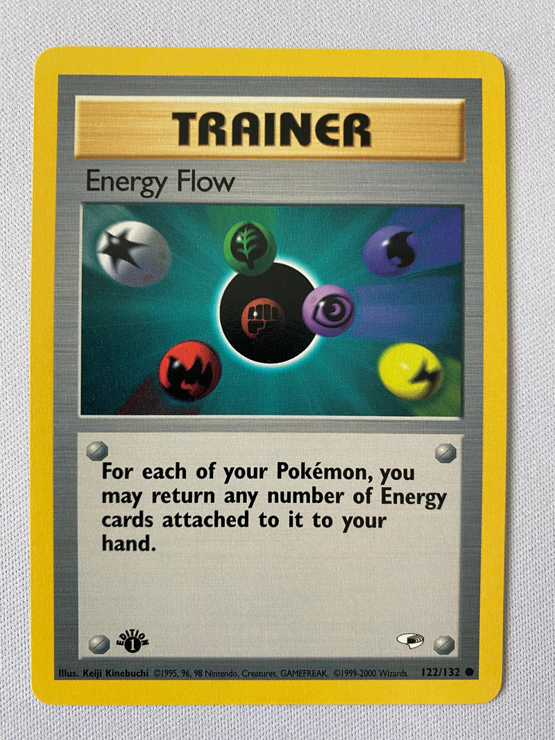 Energy Flow 122/132 Common 1st Edition  Pokemon Card Mint