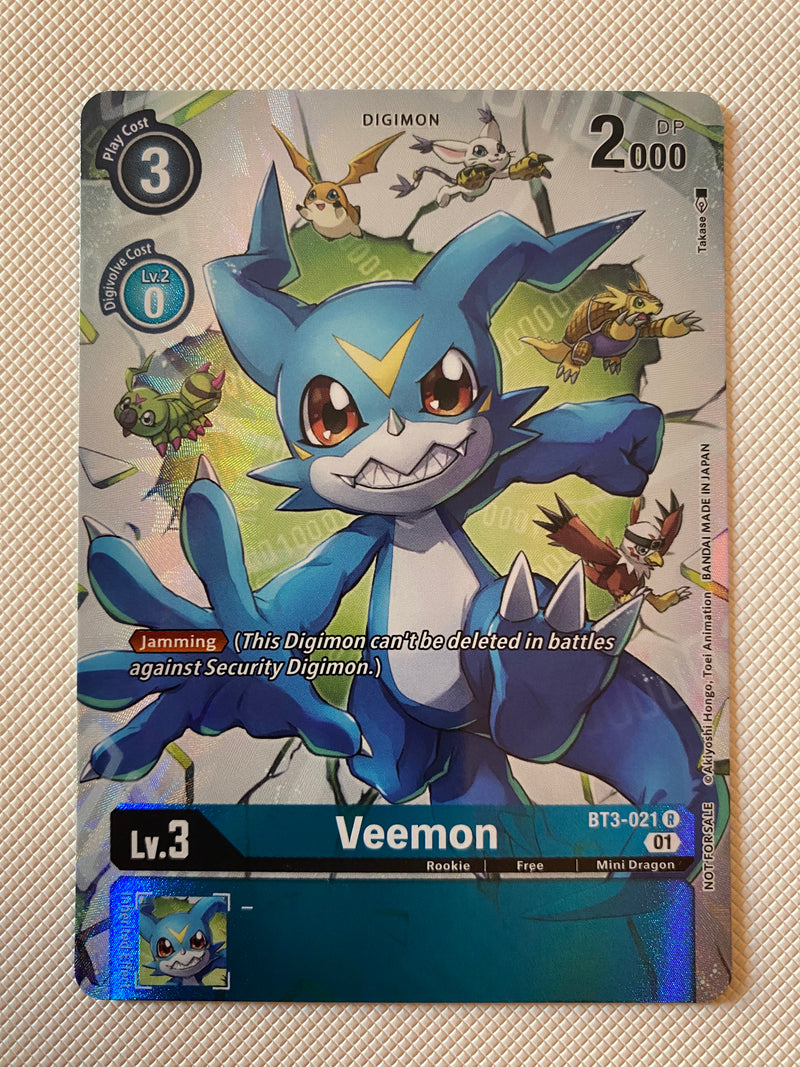 Digimon TCG Veemon BT3-021 Holo Near Mint