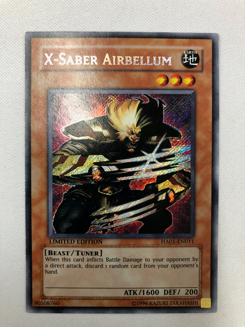 Yugioh X-Saber Airbellum HA01-EN011 Secret Rare Limited Edition NM