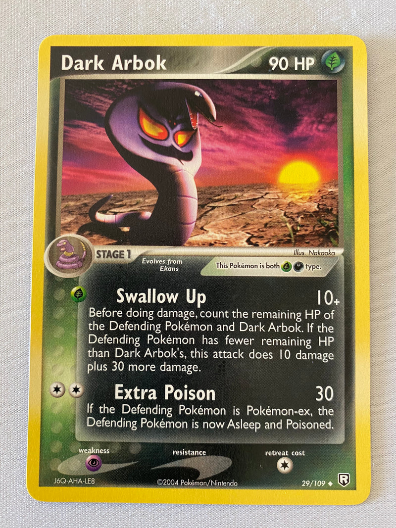 Dark Arbok 29/109  Pokemon Card Near Mint