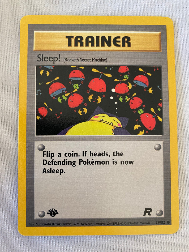 Sleep!  79/82 1st Edition Pokemon Card Near Mint