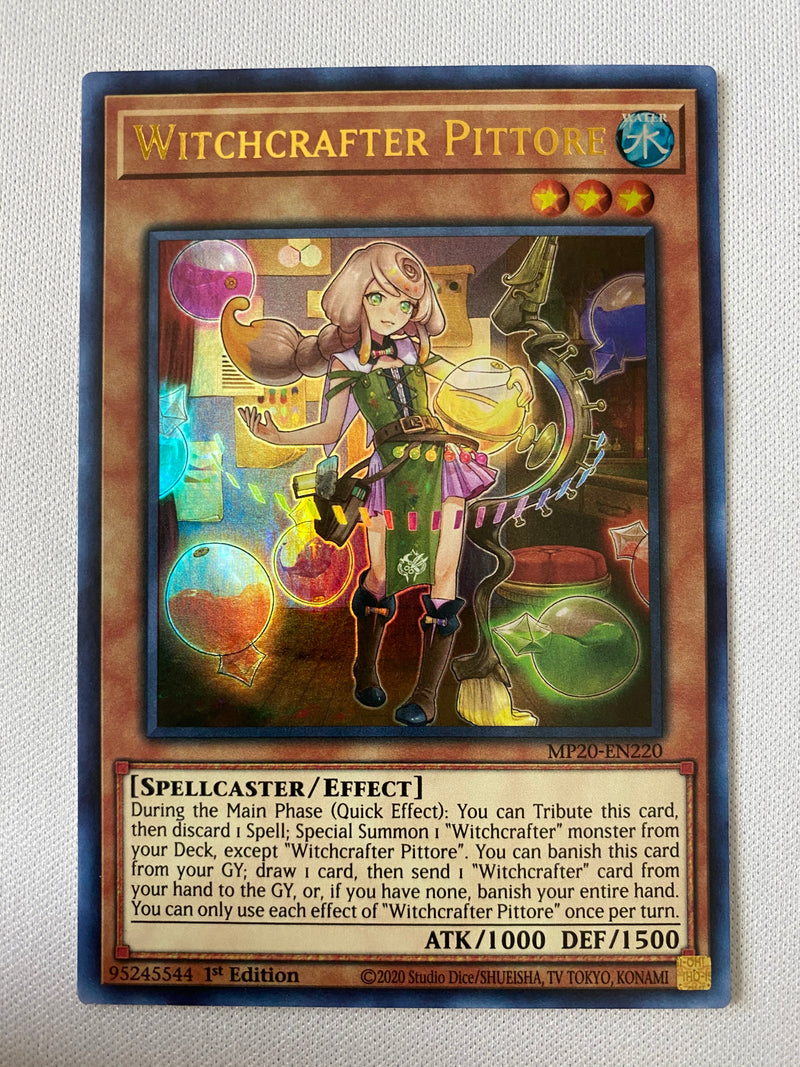 Yugioh Witchcrafter Pittore MP20-EN220 1st Edition Ultra Rare Near Mint