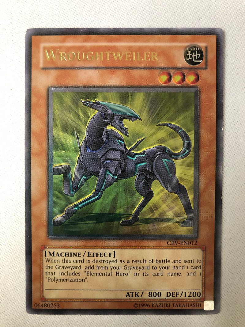 Yugioh Wroughtweiler CRV-EN012 Ultimate Rare Unlimited Edition NM