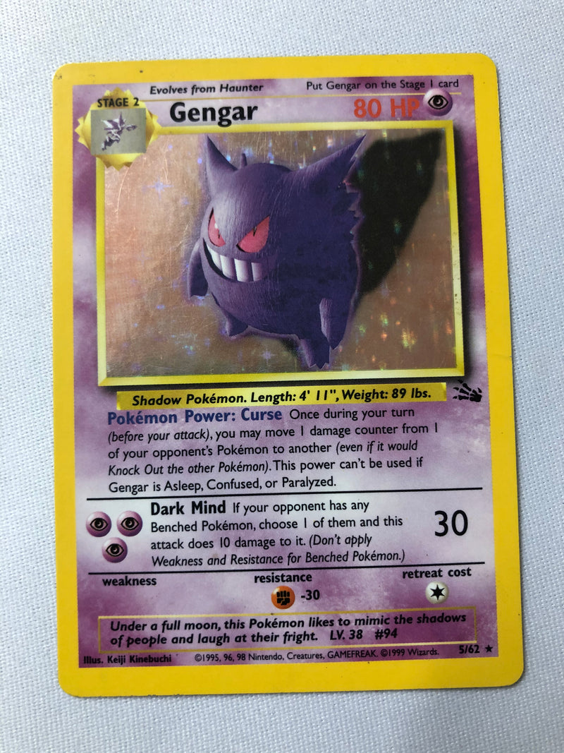 Gengar 5/62 from the Fossil set - Near buy Mint