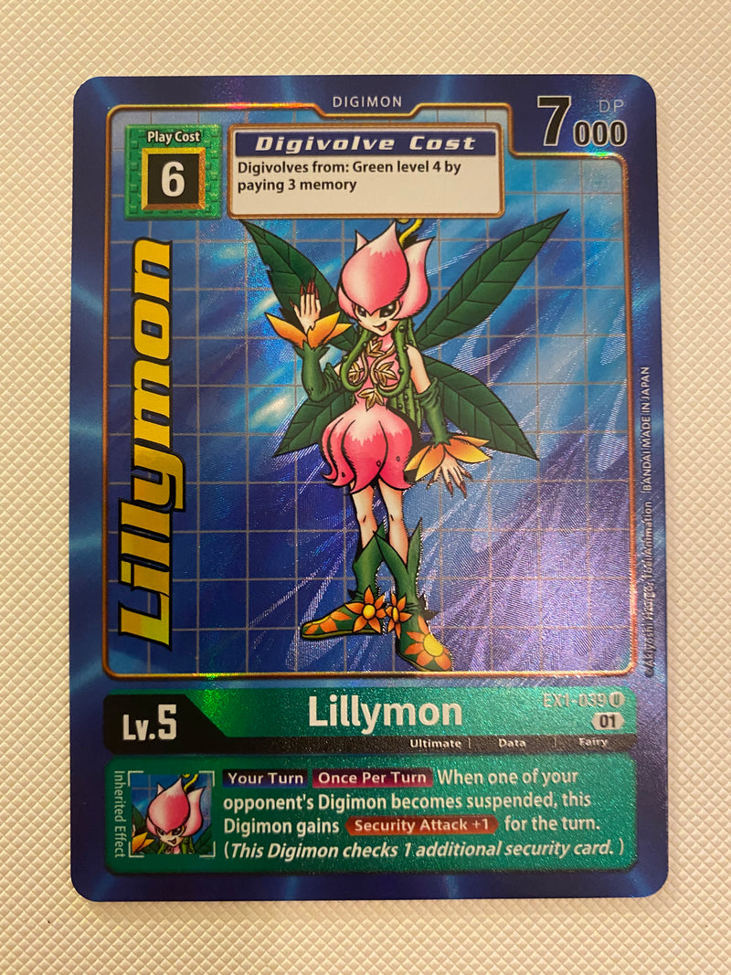 Digimon TCG Lillymon EX-01 EX1-039 Alternate Art Holo Near Mint