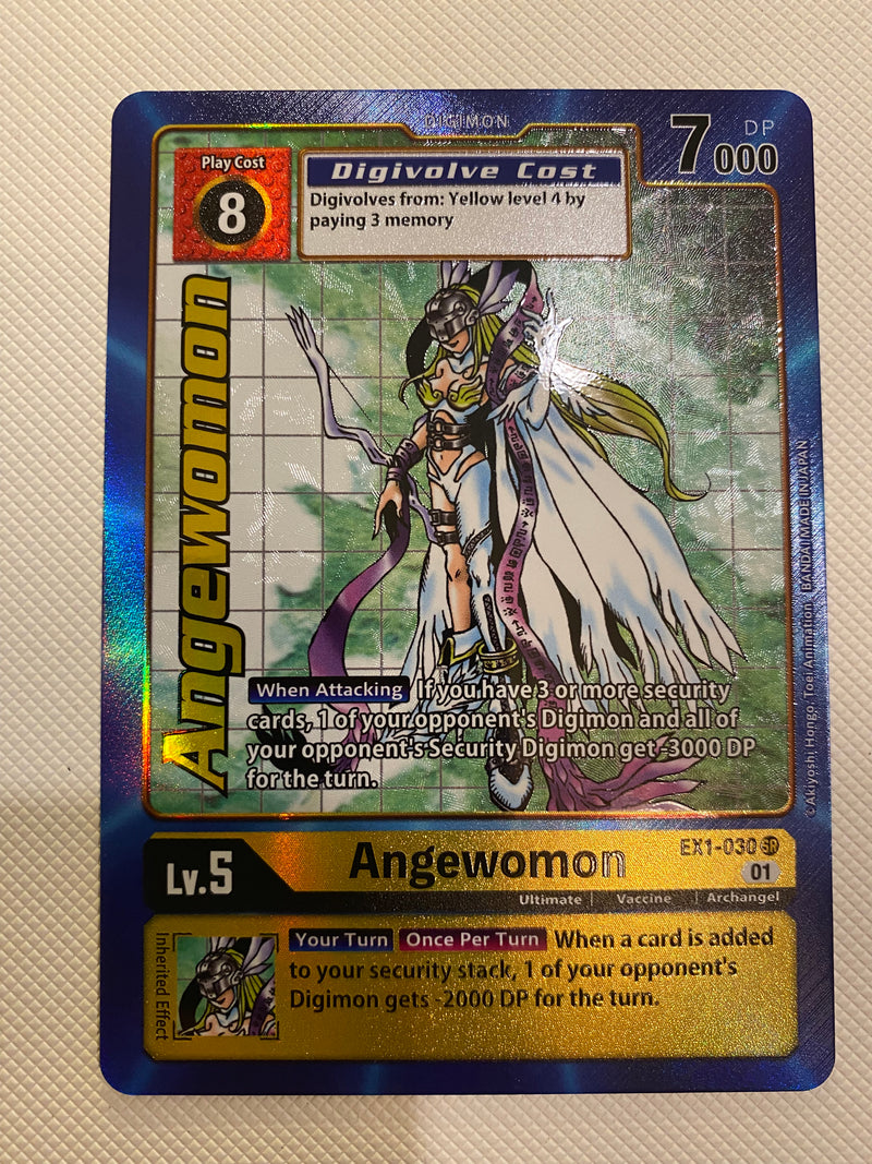 Digimon TCG Angewomon Alternate Art  EX1-030 Holo Near Mint