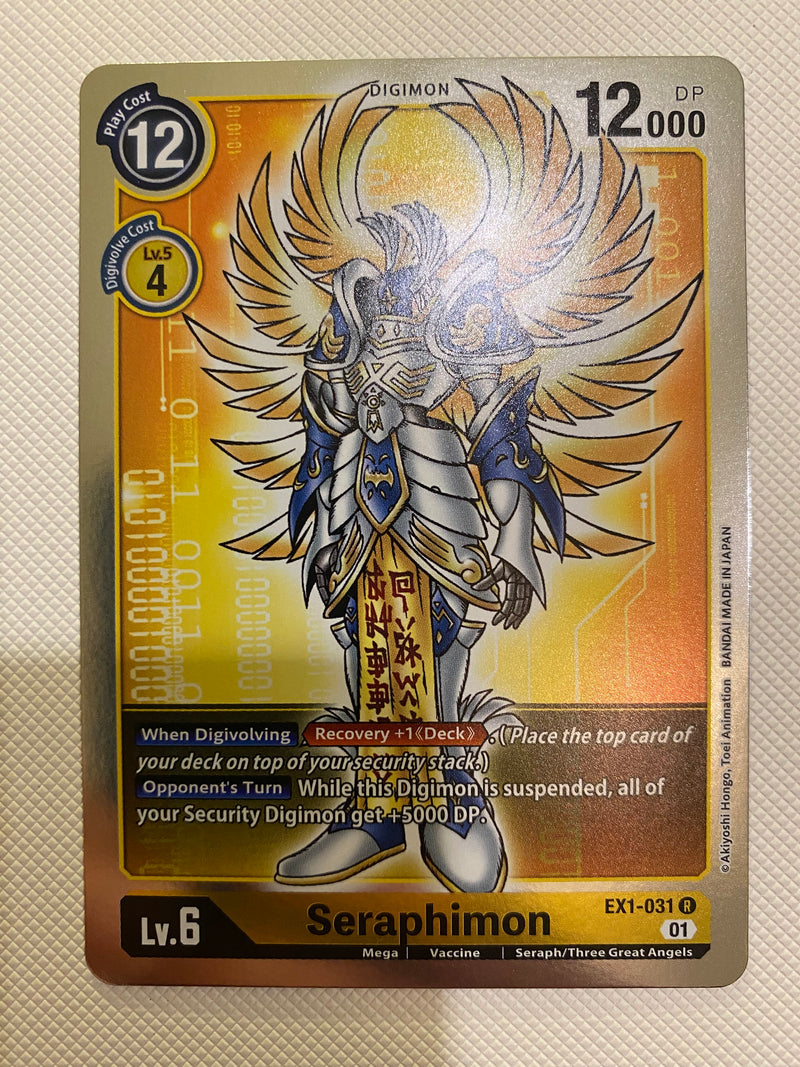 Digimon TCG  Seraphimon EX1-031 Rare Naer Mint