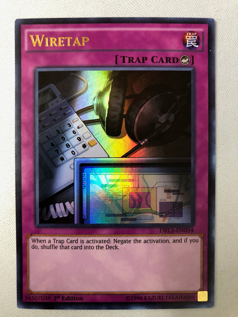 Yugioh Wiretap DRL3-EN054 Ultra Rare 1st Edition NM