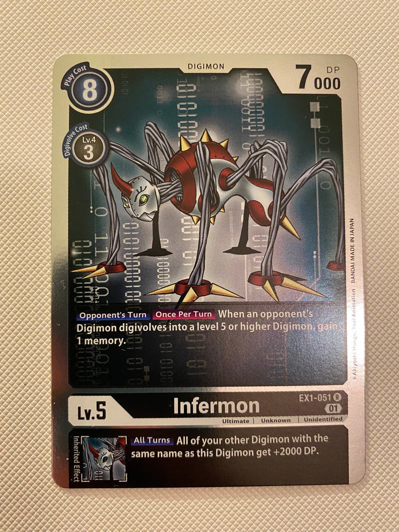 Digimon TCG  Infermon EX1-051 Rare Naer Mint