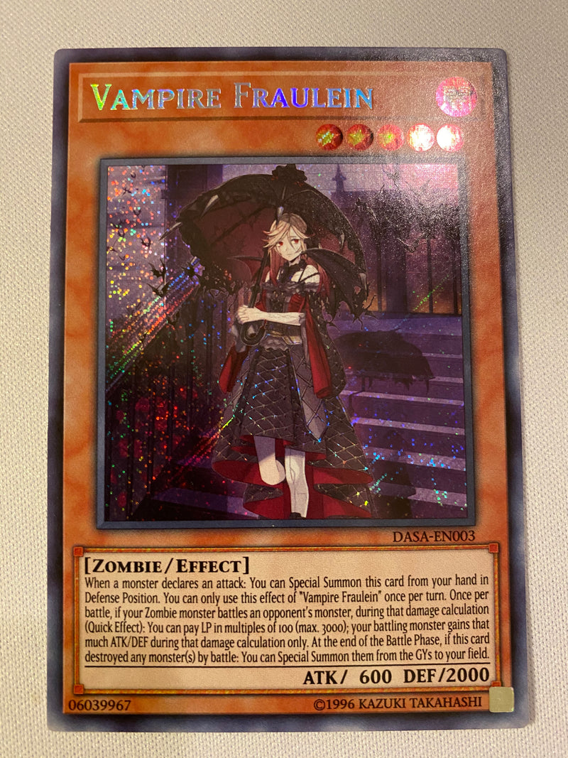 Yugioh Vampire Fraulein  DASA-EN003  Secret Rare Unlimited Near Mint