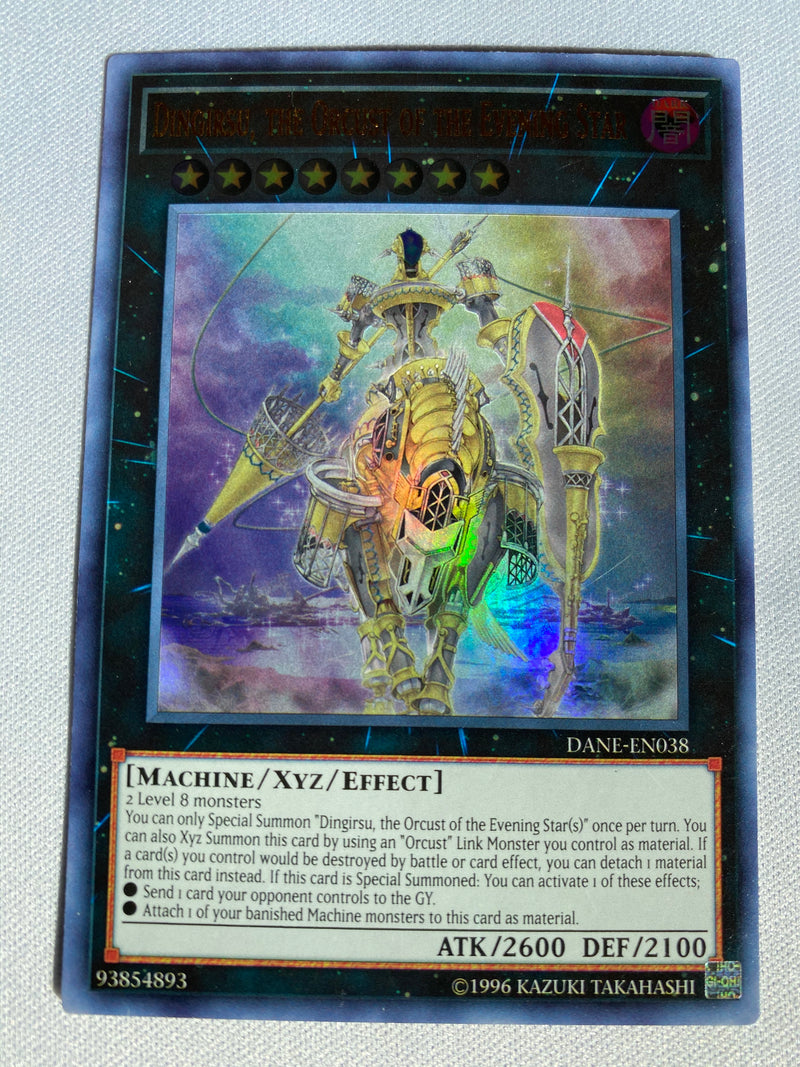 Yugioh Dingirsu, the Orcust of the Evening Star  DANE-EN038 Ultra Rare Unlimited  NM