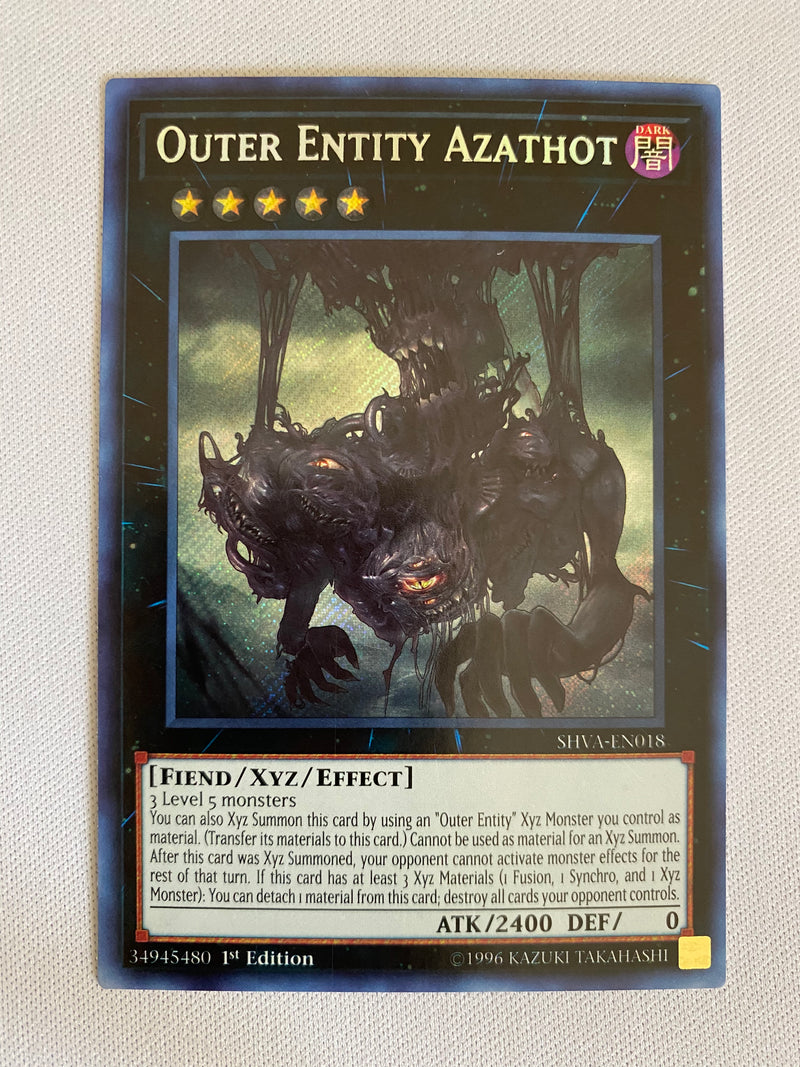 Yugioh Outer Entity Azathot  SHVA-EN018 1st Edition Secret Rare Near Mint