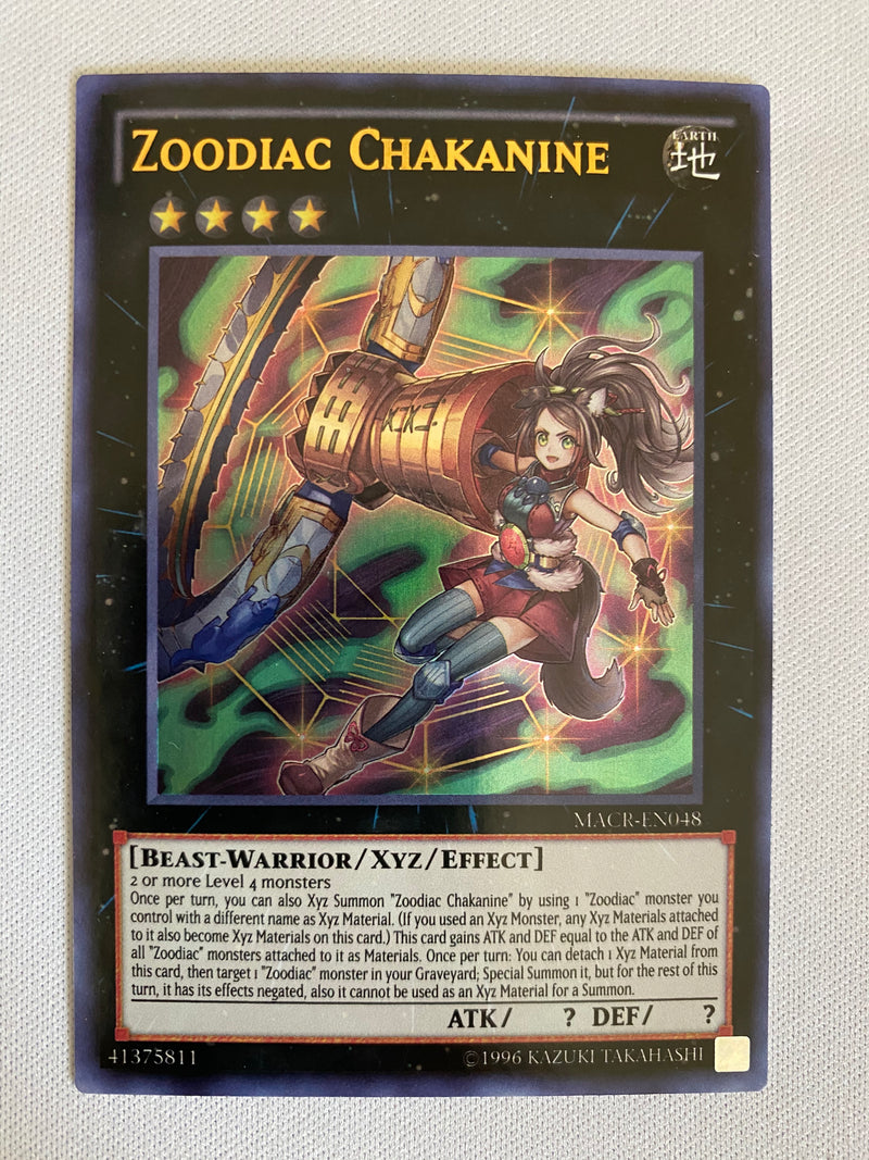 Yugioh Zoodiac Chakanine MACR-EN048 Ultra Rare Unlimited Near Mint