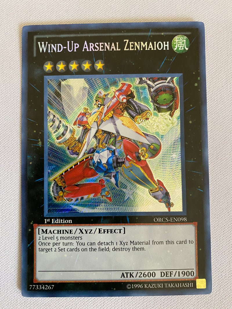 Yugioh Wind-Up Arsenal Zenmaioh  ORCS-EN098 1st Edition Secret Rare Near Mint