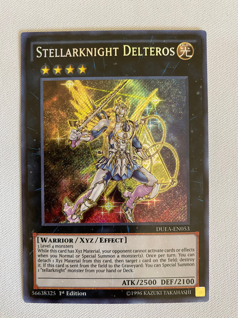 Yugioh Stellarknight Delteros DUEA-EN053  Secret Rare  1st Edition Near Mint
