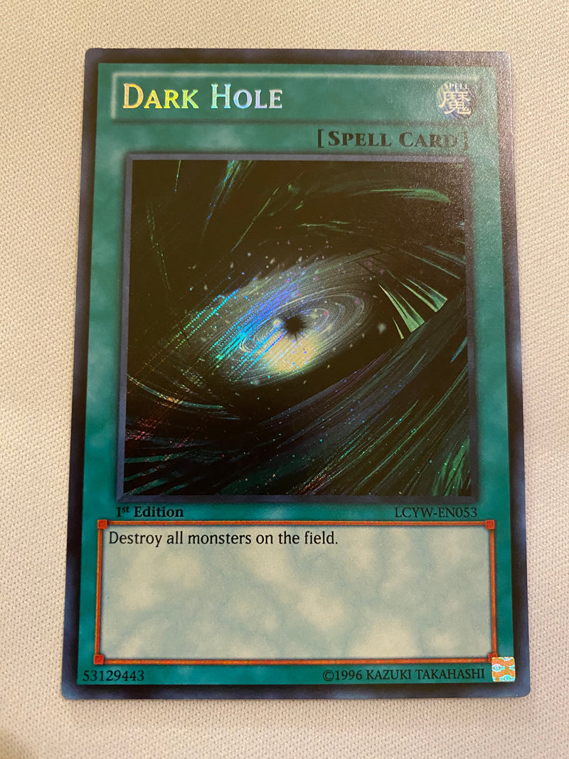 Yugioh Dark Hole LCYW-EN053 Secret Rare 1st Edition Near Mint