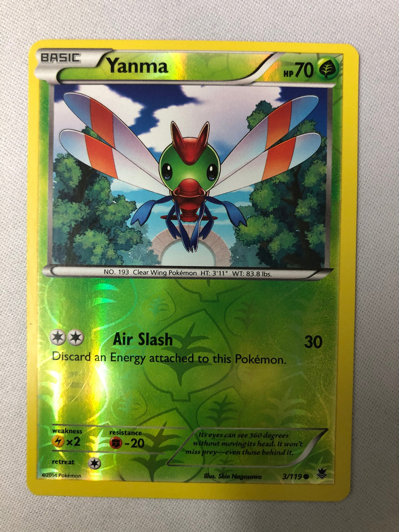 Yanma 3/119 Phantom Forces Common Reverse Holo Pokemon Card NM