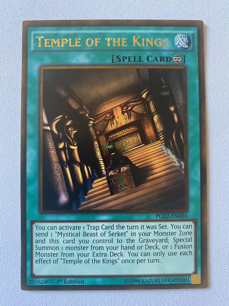 Yugioh Temple of the Kings PGL2-EN056 Gold Rare 1st Edition Near Mint