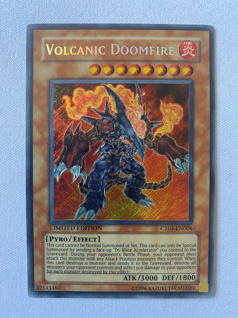 Yugioh Volcanic Doomfire CT04-EN004 Limited Edition Secret Rare NM