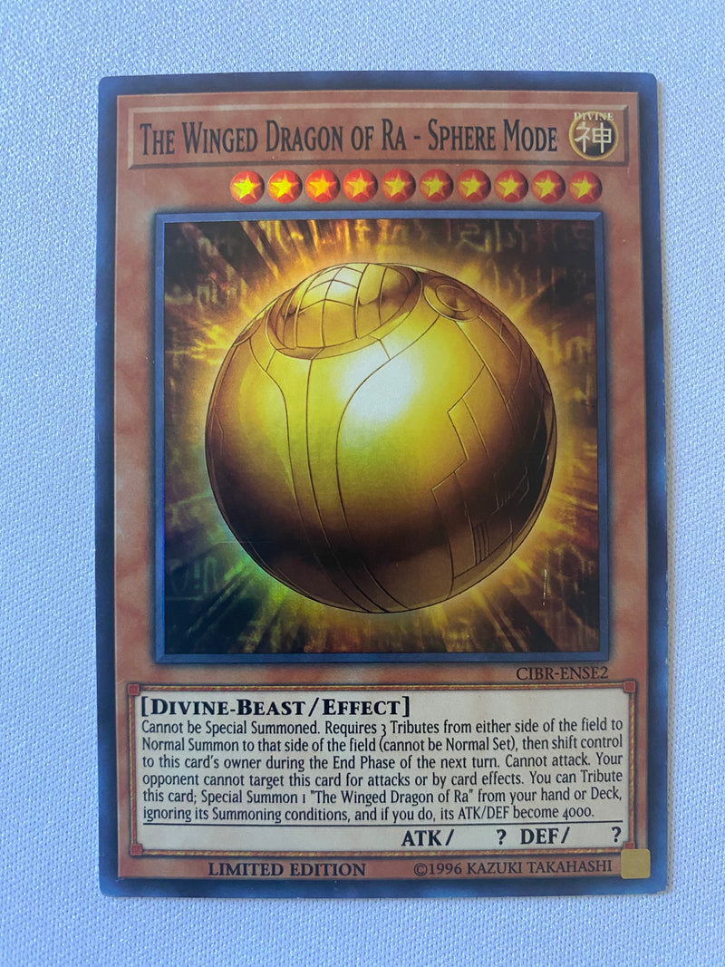 Yugioh The Winged Dragon of Ra  Sphere Mode CIBR-ENSE2  Super Rare Limited NM