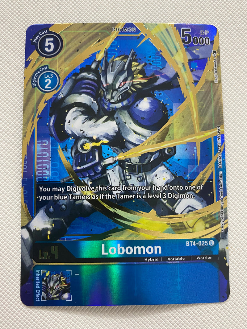 Digimon TCG Lobomon BT4-025 Alternate Art Near Mint