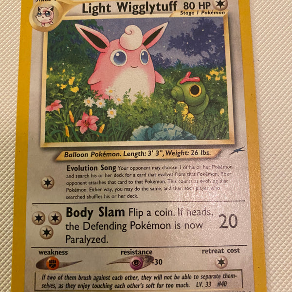Wigglytuff 54/105 Neo Destiny Pokemon Card Near Mint