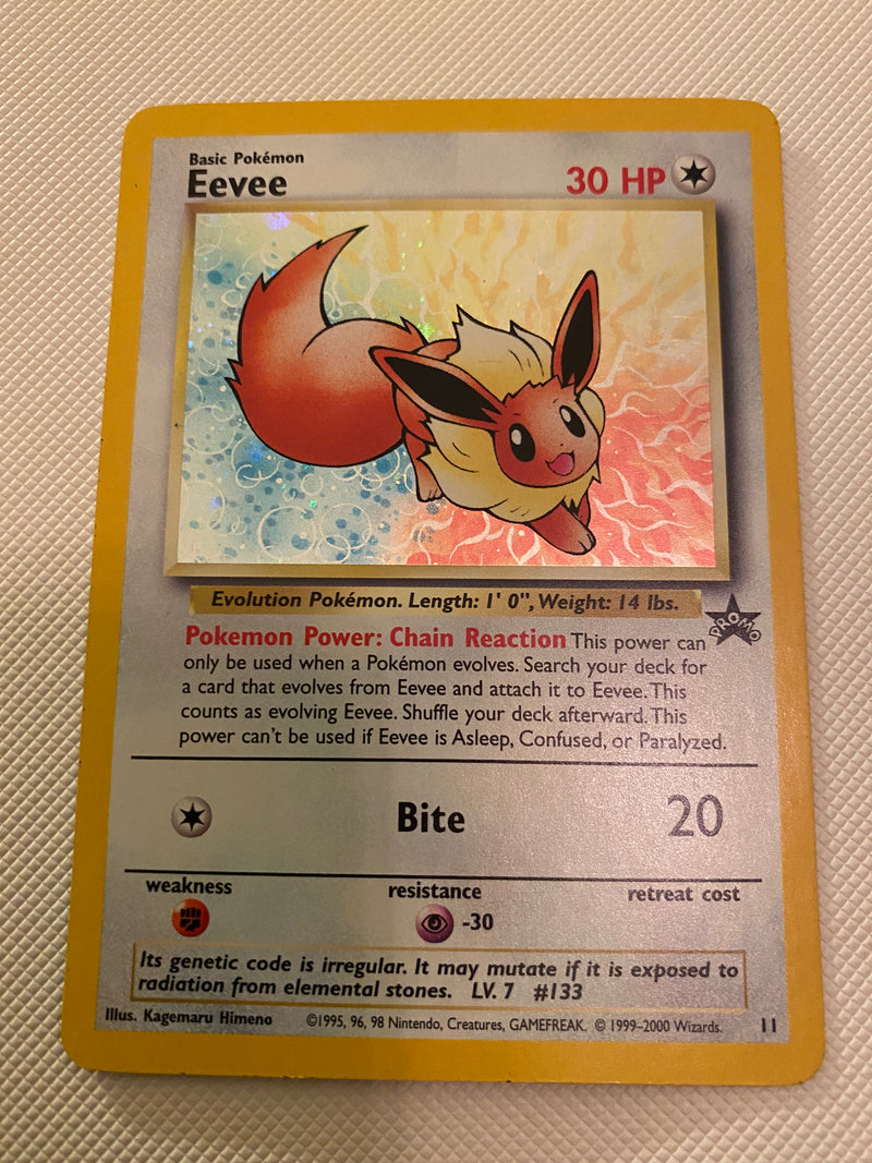 Eevee Holo 11 Black Star Promo Pokemon Card Naer Mint