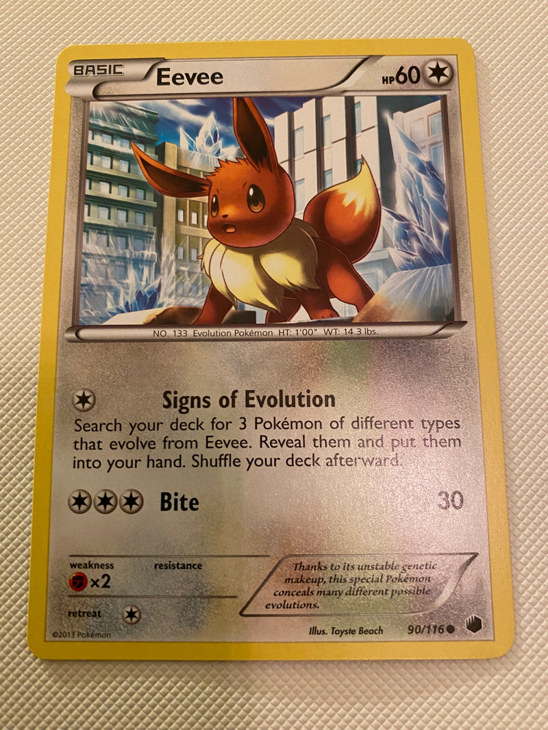 Eevee 90/116 Common  Pokemon Card Naer Mint