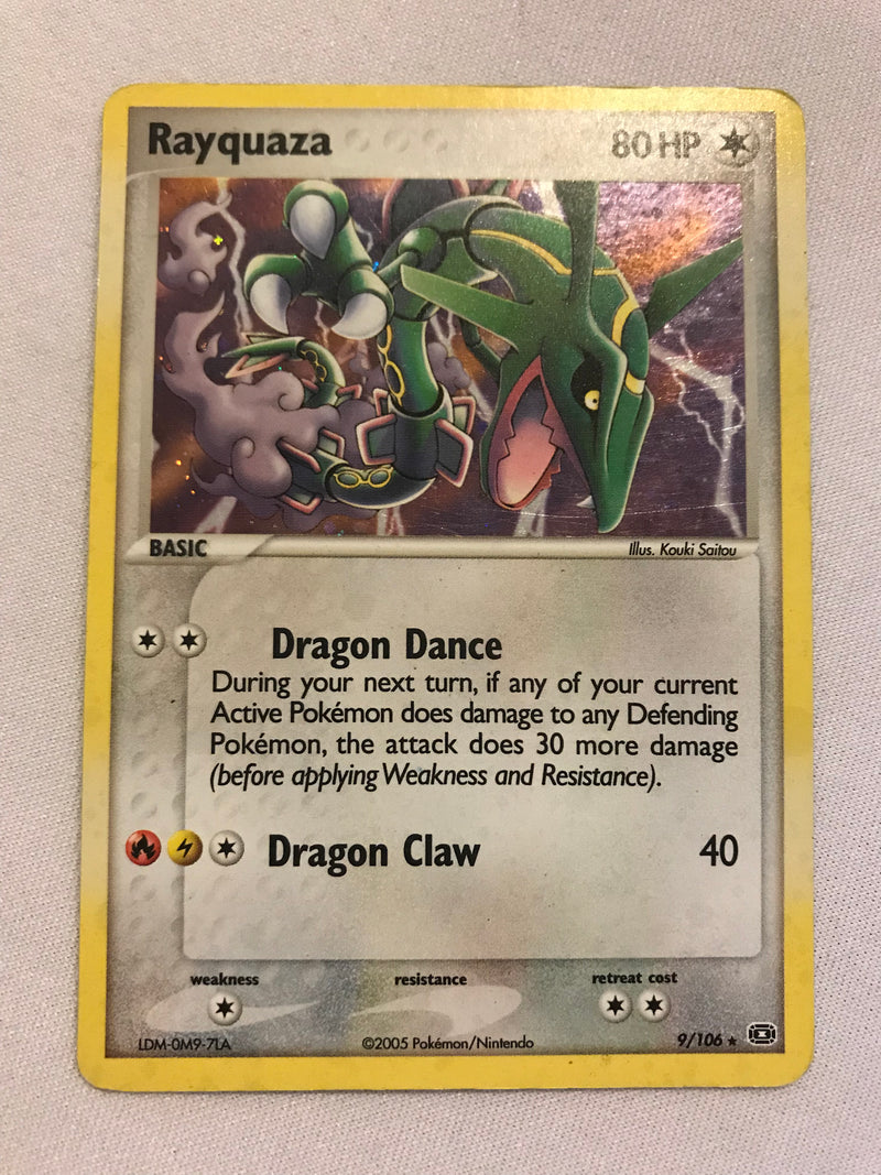 Rayquaza 9/106 EX Emerald Holo Rare Holo Pokemon Card Near Mint