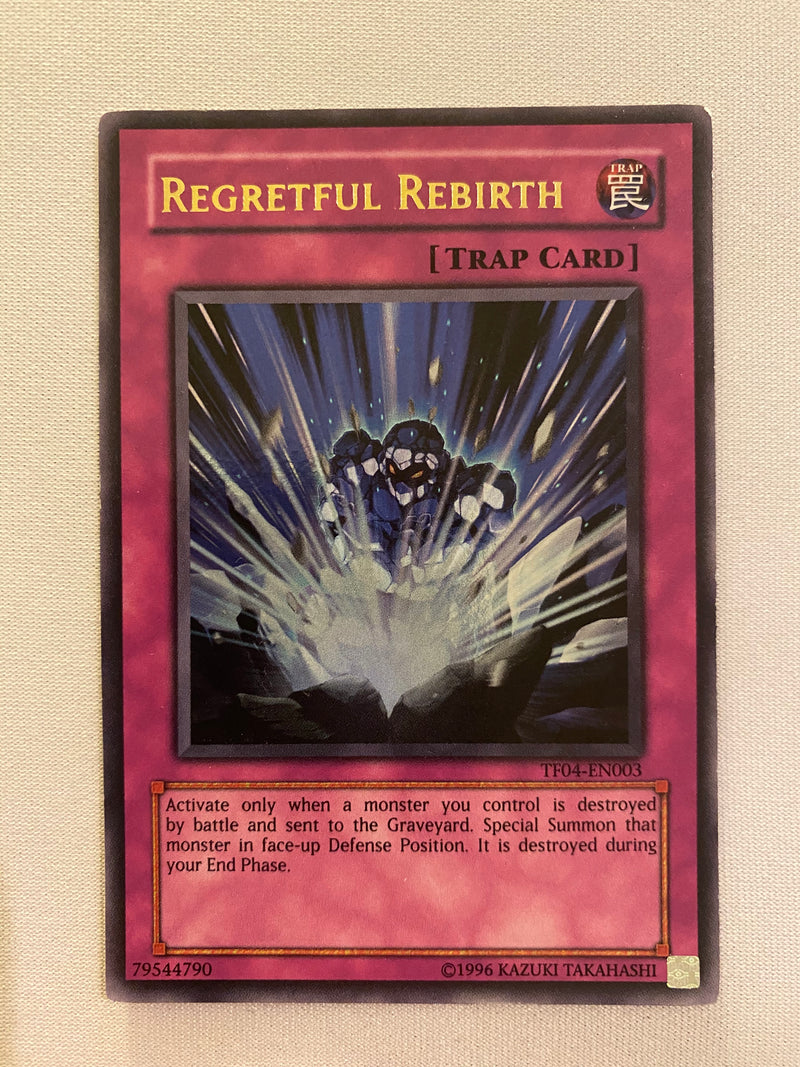 Yugioh Regretful Rebirth  TF04-EN003 Ultra Rare Unlimited Near Mint